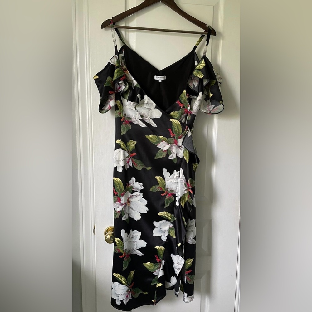 Magnolia Wrap Dress Cold Shoulder